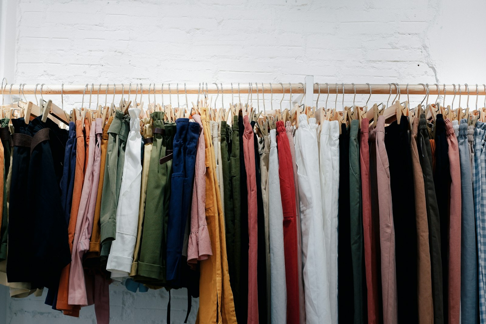 Clothes hanging on a rail - Dora Ironing Service